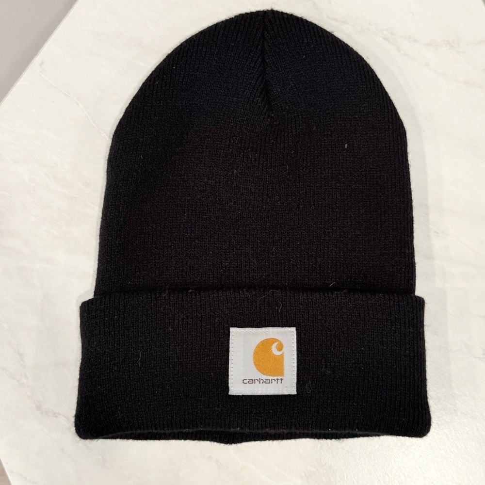 🔥Carhartt Black Beanie One Size EuC🔥